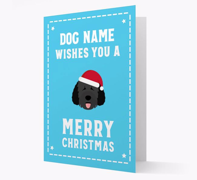 'Christmas Wishes' Card with your {breedFullName} Christmas Icon